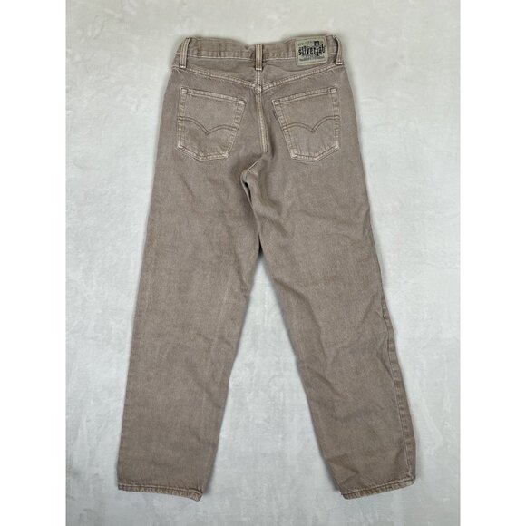 Levis Silvertab 94 Jeans Womens 26x30 Baggy Beige Denim Y2K Skater Grunge Modern - Picture 5 of 7